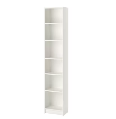 Estante Delgado de 6 Divisiones Blanco