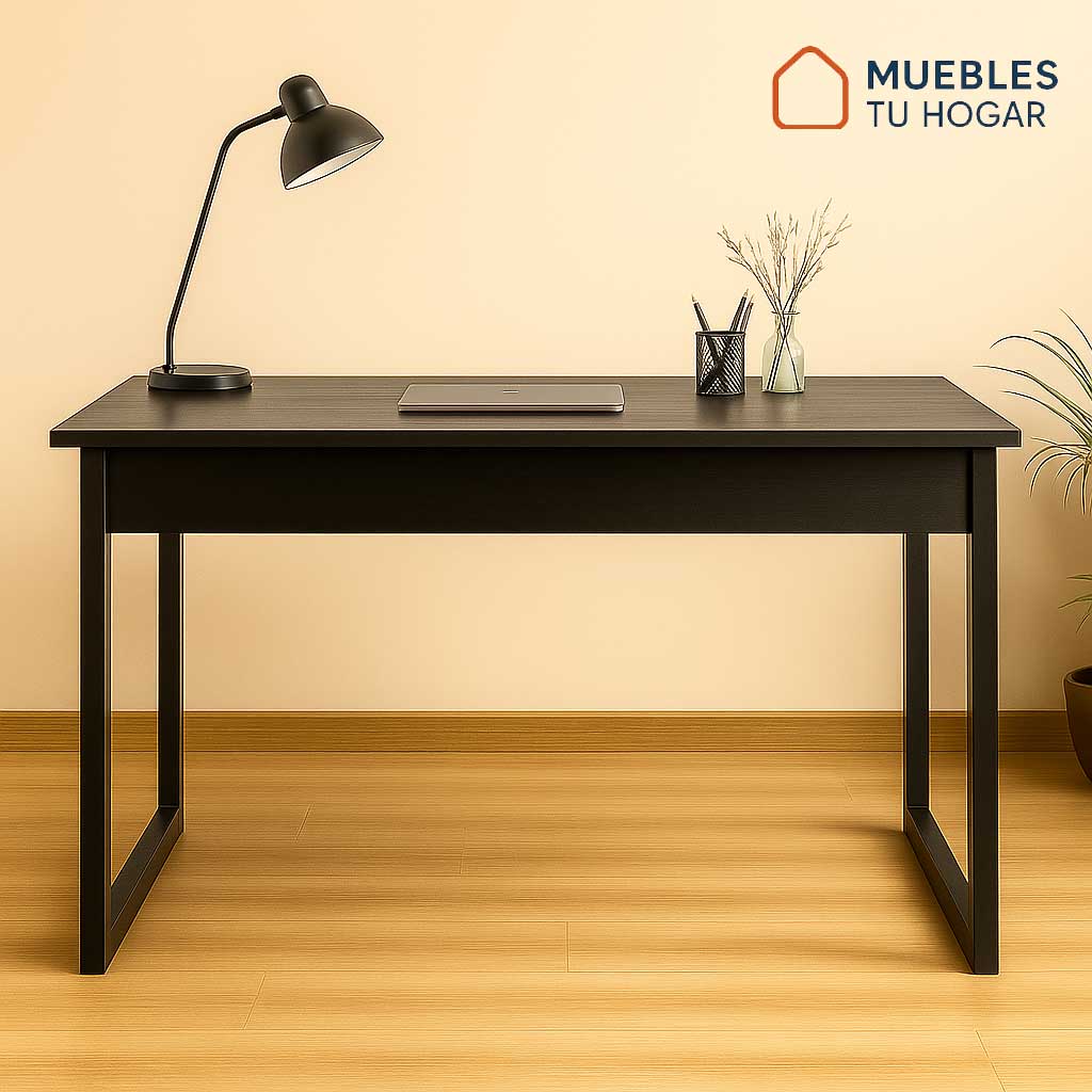 Escritorio industrial negro