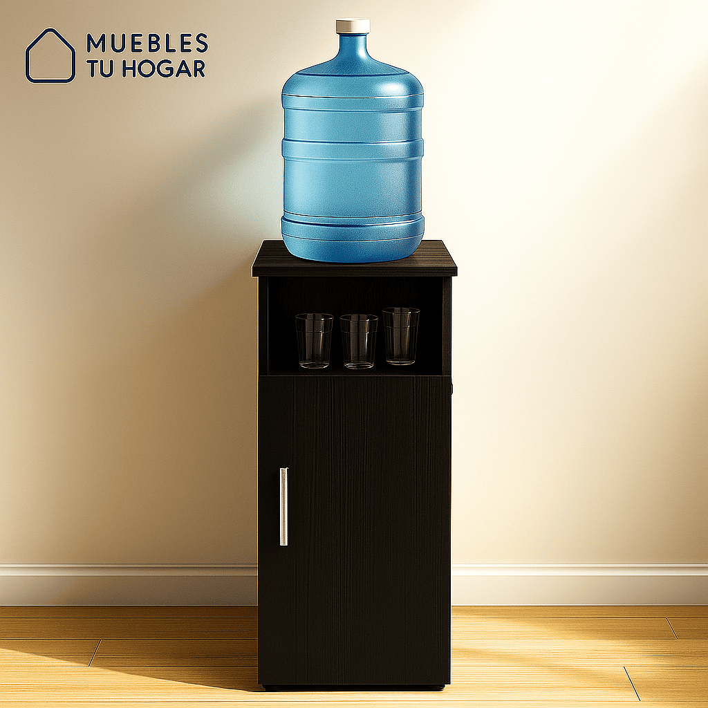 Dispensador de agua negro