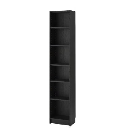 [10041302] Estante Delgado de 6 Divisiones Negro