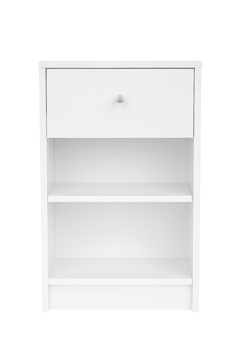 [311101] Velador de 1 cajón blanco