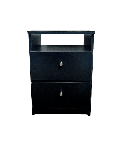 [322102] Velador de 2 cajones negro