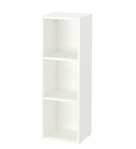 [10021201] Estante Delgado de 3 Divisiones Blanco